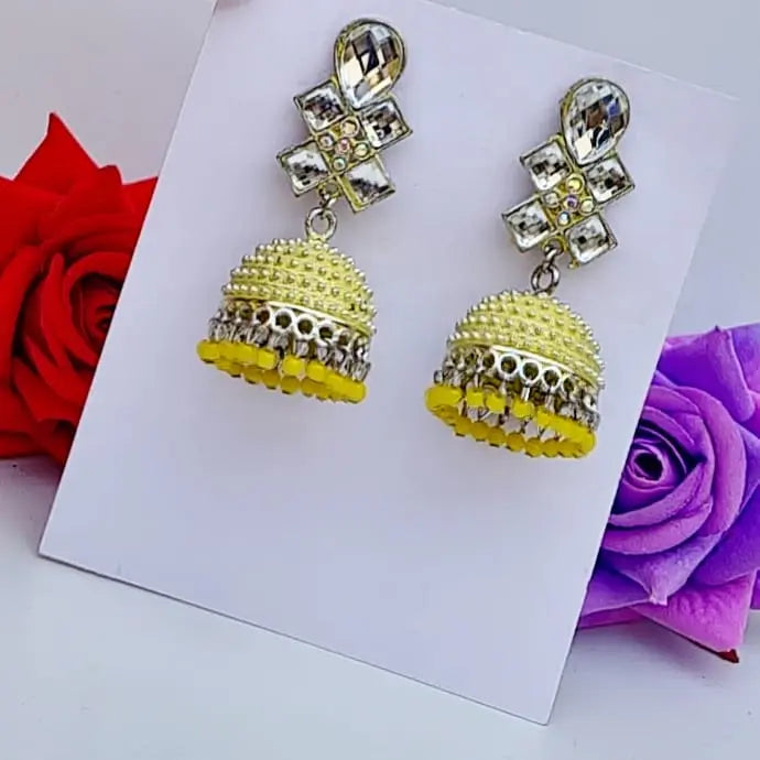 Crystal Jhumki - Saajha Fashion