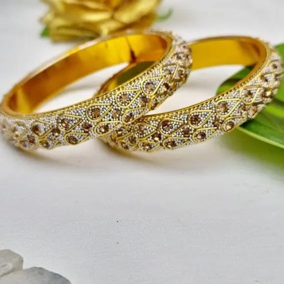DazzlingDuo Bangles Set - Saajha Fashion
