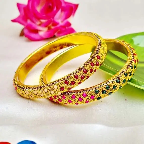 DualGleam Bangles Set - Saajha Fashion