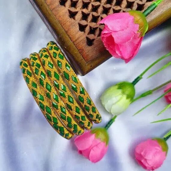 DualGleam Bangles Set - Saajha Fashion