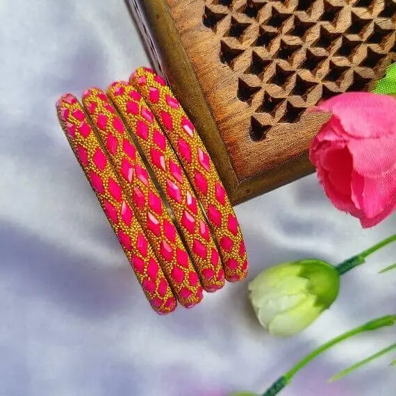 Lac sales bangles set