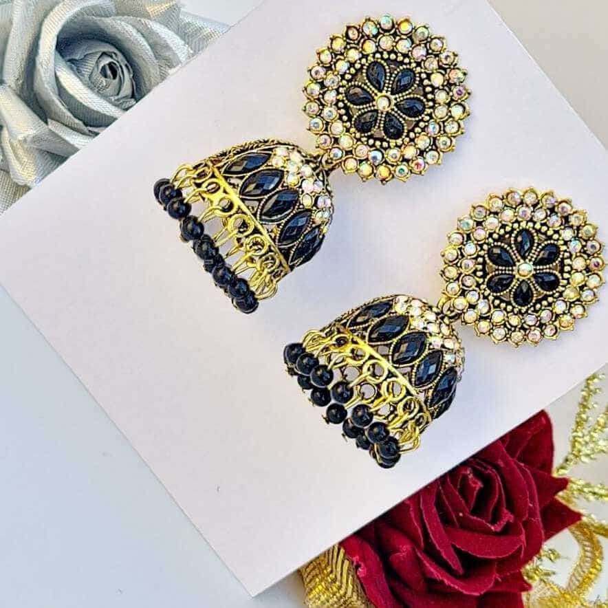 Stone Stud Jhumki - Saajha Fashion