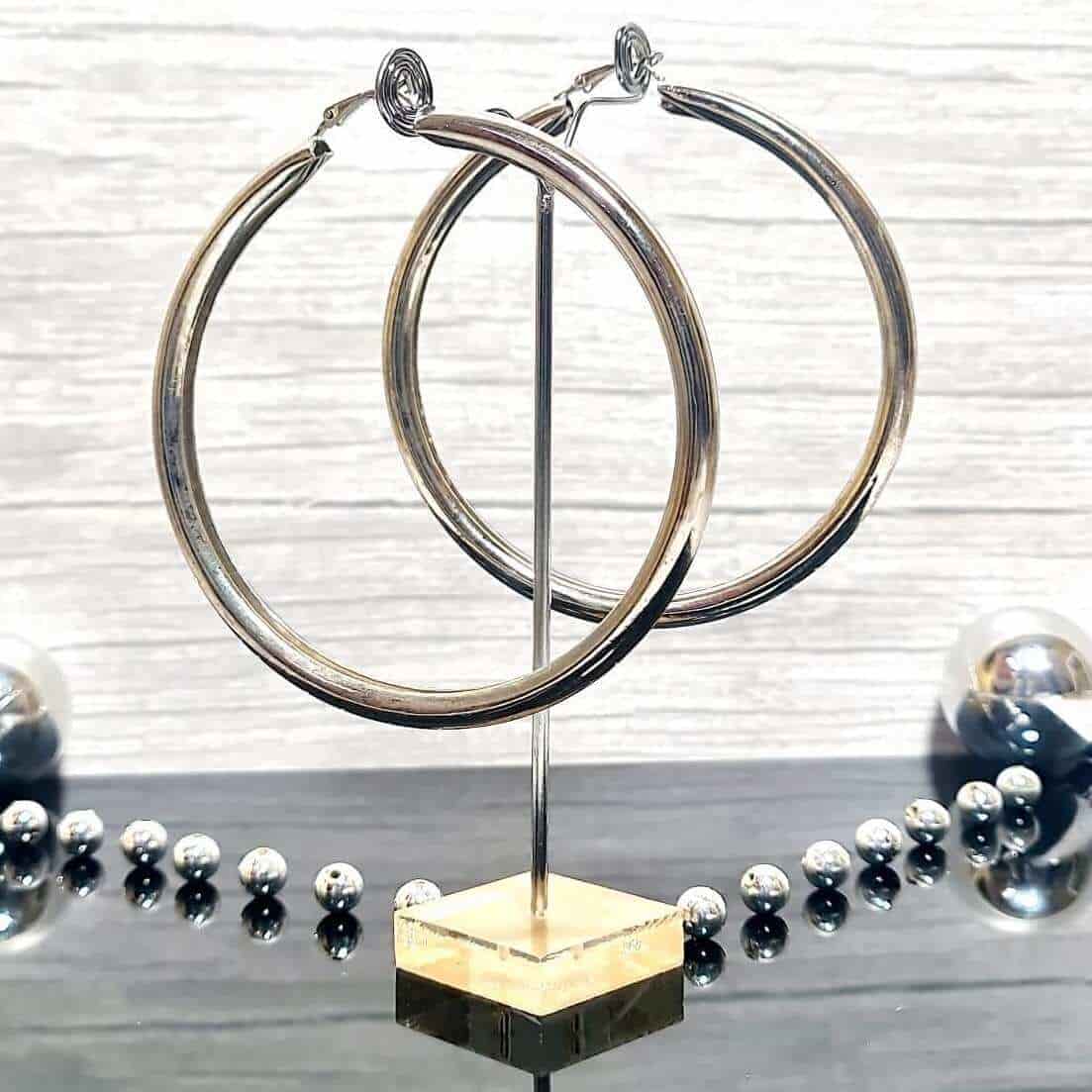 Silver Hoop - Saajha Fashion