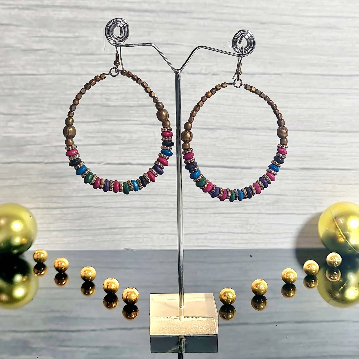Oxidized Hoop - Saajha Fashion