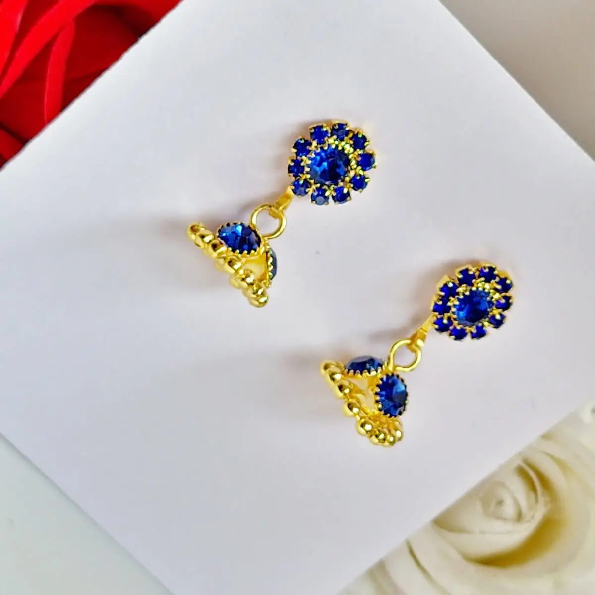 Ruby Radiance Earring - Saajha Fashion