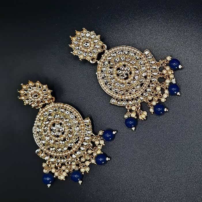 Beaded Dangle Earrings - Saajha Fashion