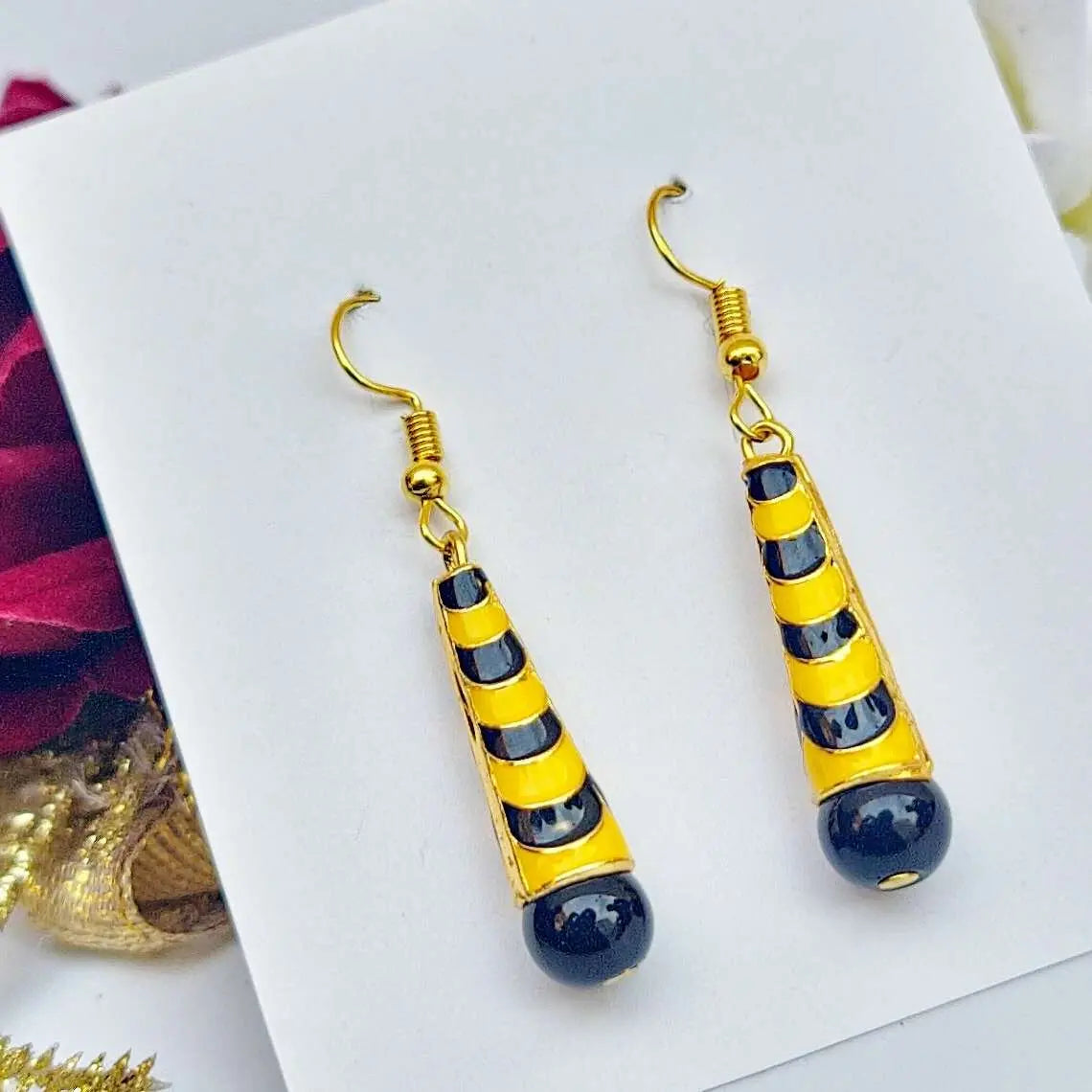 Meenakari Dangler Earring - Saajha Fashion