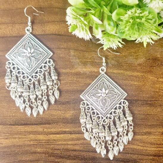 Silver Serenade Earring - Saajha Fashion
