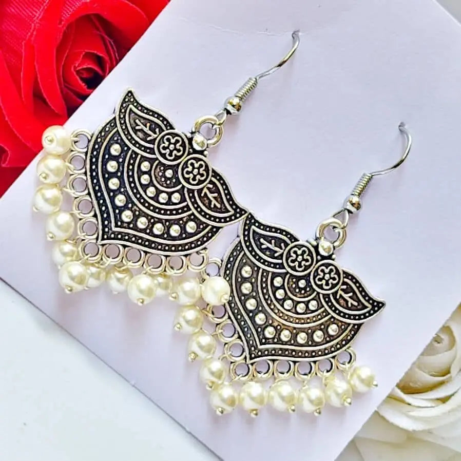 Ivory Elegance Earring - Saajha Fashion