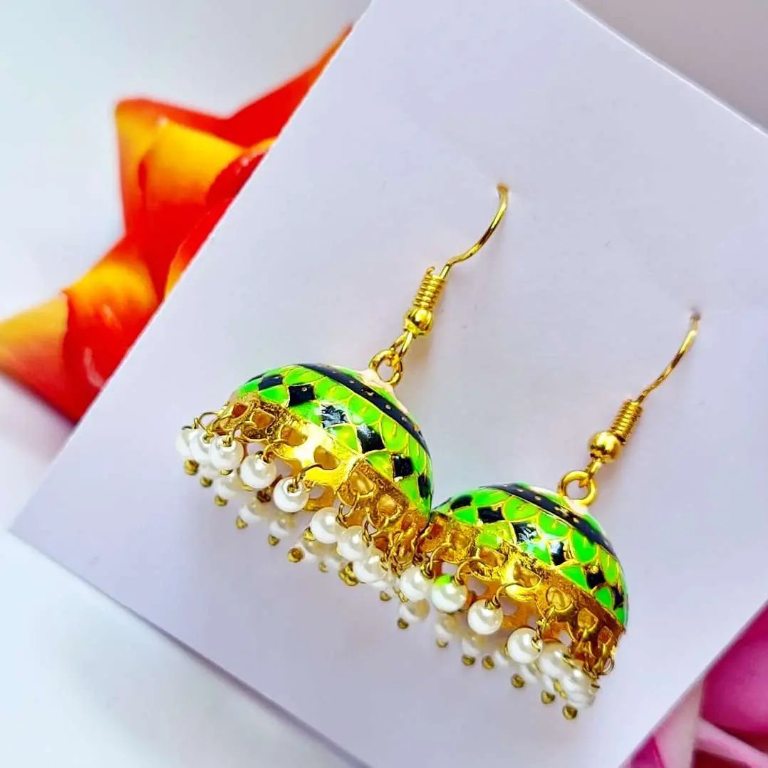 Beaded Elegance Jhumki - Saajha Fashion