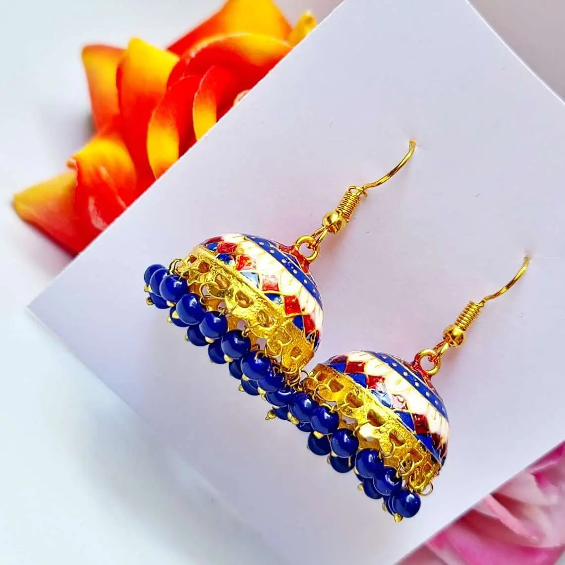 Beaded Elegance Jhumki - Saajha Fashion