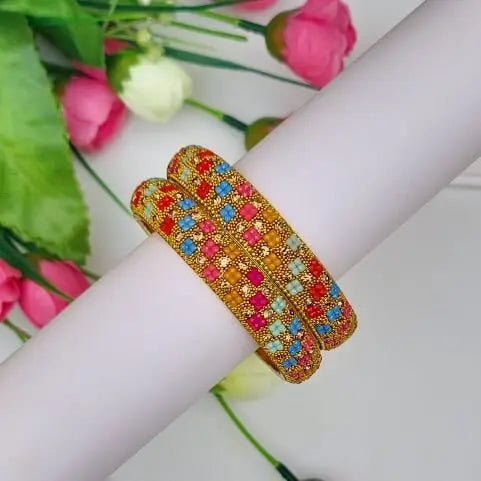 Rangoli Thin Kada - Saajha Fashion