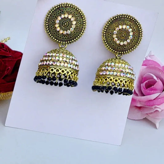 Stone Stud Jhumki - Saajha Fashion