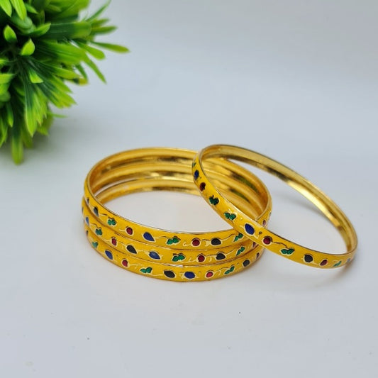 Elegant Yellow Bangles