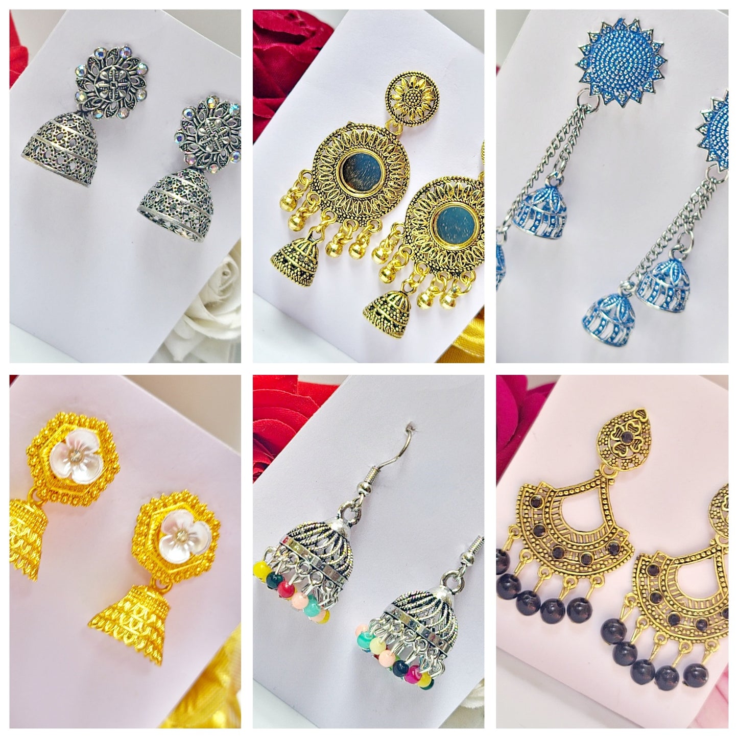Rajasthani Jhumki Earrings Combo