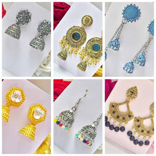 Rajasthani Jhumki Earrings Combo