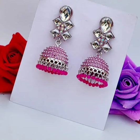 Crystal Jhumki - Saajha Fashion