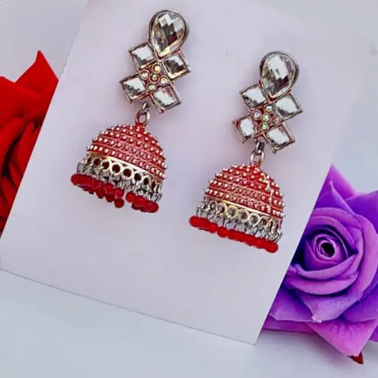 Crystal Jhumki - Saajha Fashion
