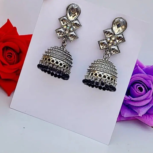 Crystal Jhumki - Saajha Fashion