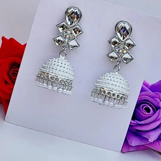 Crystal Jhumki - Saajha Fashion