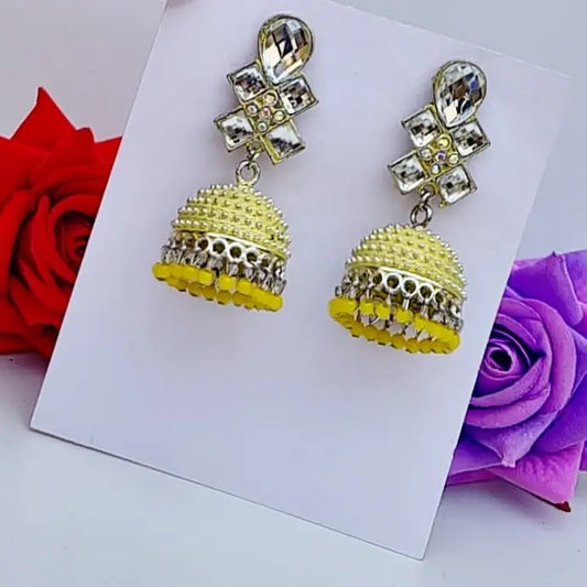 Crystal Jhumki - Saajha Fashion