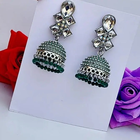 Crystal Jhumki - Saajha Fashion