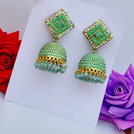 Kundan Delight Jhumki - Saajha Fashion