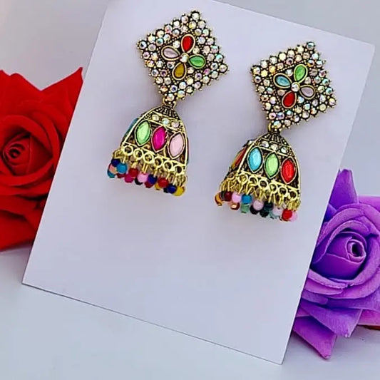 Kundan Delight Jhumki - Saajha Fashion