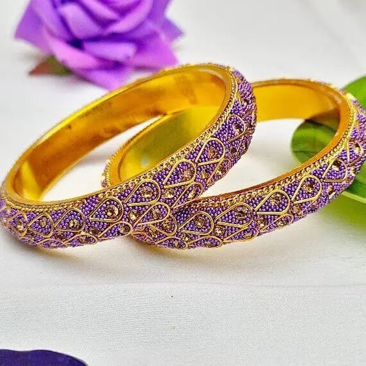 DazzlingDuo Bangles Set - Saajha Fashion