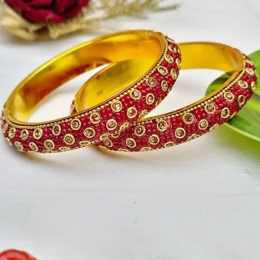 DazzlingDuo Bangles Set - Saajha Fashion