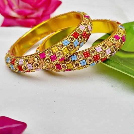 DazzlingDuo Bangles Set - Saajha Fashion