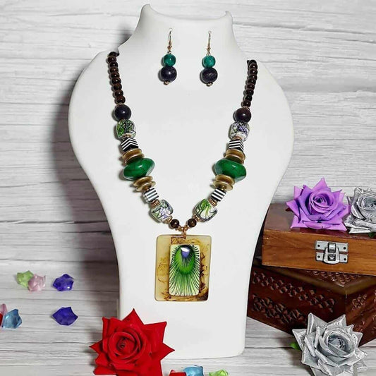 Peacock Oxidized Neck chains - Saajha Fashion