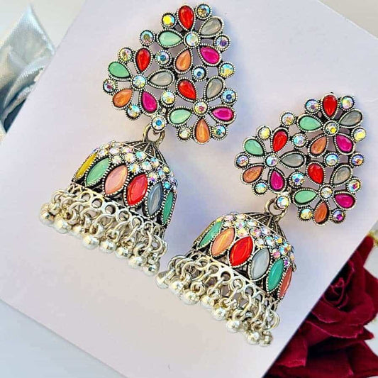 Kundan Delight Jhumki - Saajha Fashion