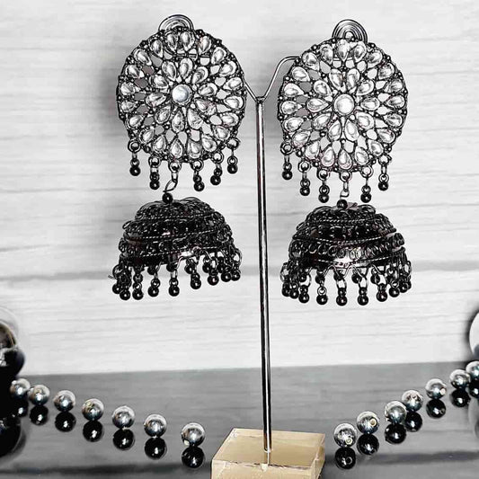 Color Beaded Hoops  Earrings - Saajha Fashion
