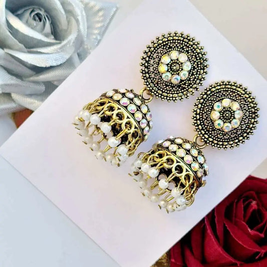Stone Stud Jhumki - Saajha Fashion