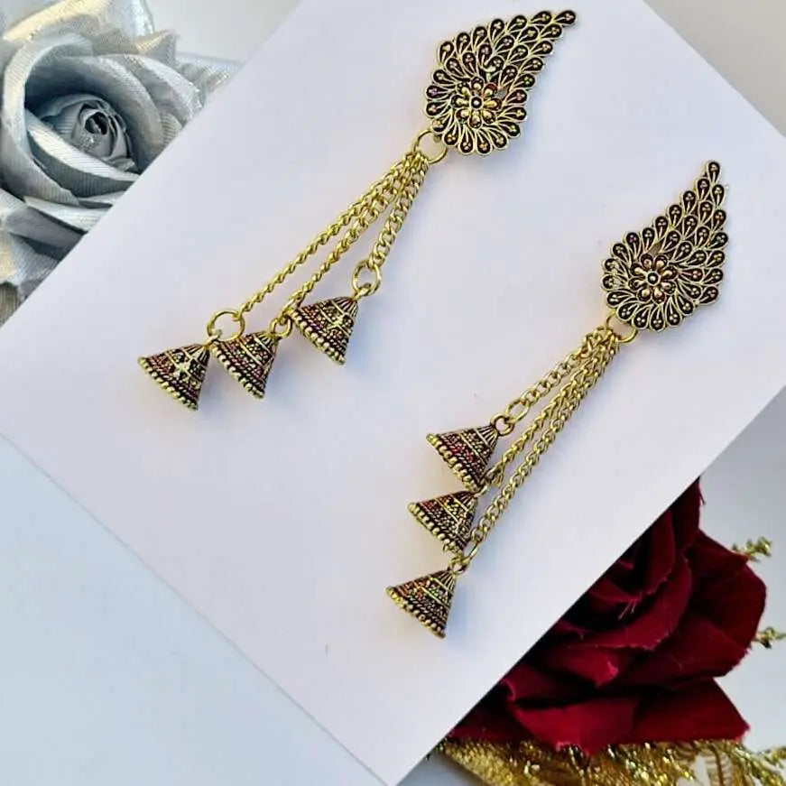 Noir Hanging Earring - Saajha Fashion