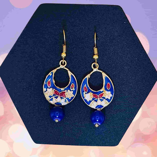 Meenakari Dangler Earring - Saajha Fashion
