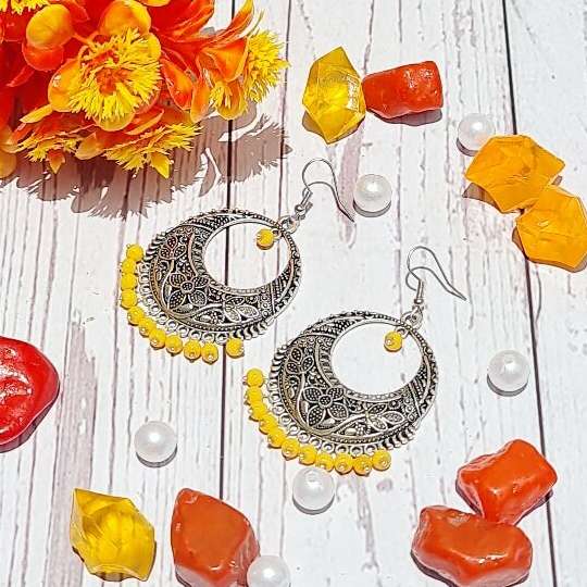 Beaded Elegence Chandbali - Saajha Fashion