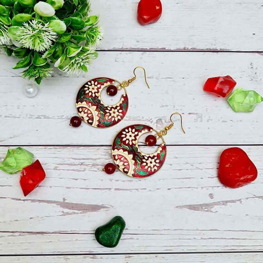 Meenakari Chandbali - Saajha Fashion