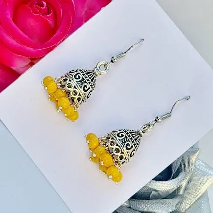 Beaded Elegance Jhumki - Saajha Fashion
