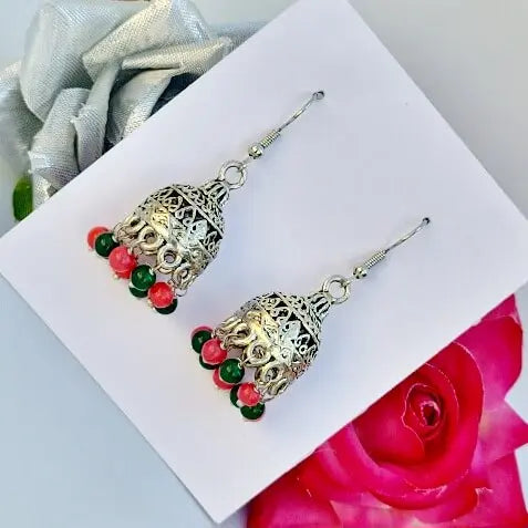 Beaded Elegance Jhumki - Saajha Fashion