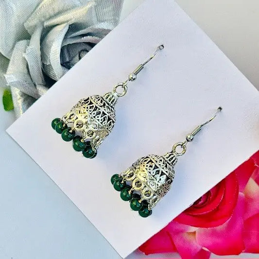 Beaded Elegance Jhumki - Saajha Fashion