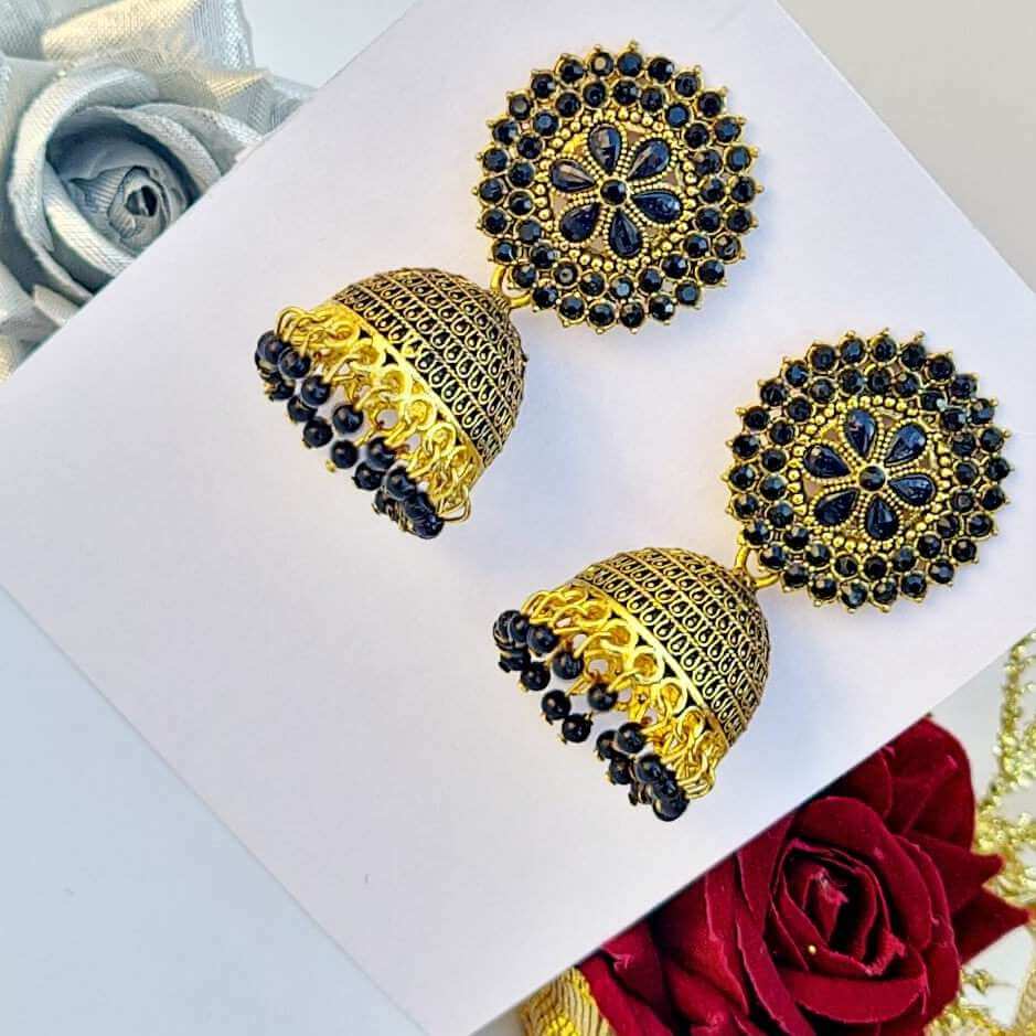 Gilded Bliss Jhumki - Saajha Fashion