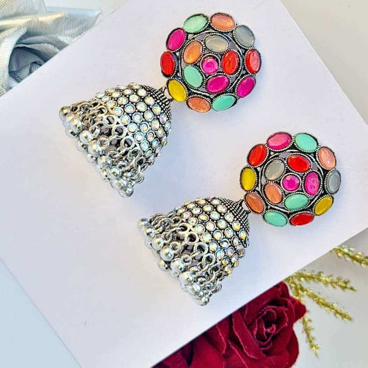 Kundan Delight Jhumki - Saajha Fashion