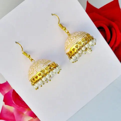 Meenakari Bliss Jhumki - Saajha Fashion