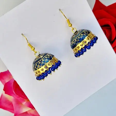 Meenakari Bliss Jhumki - Saajha Fashion