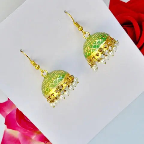 Meenakari Bliss Jhumki - Saajha Fashion