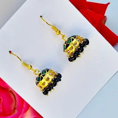 Meenakari Bliss Jhumki - Saajha Fashion