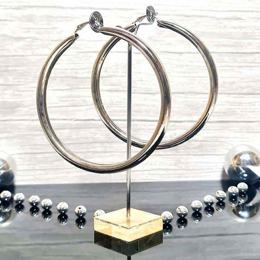 Silver Hoop - Saajha Fashion