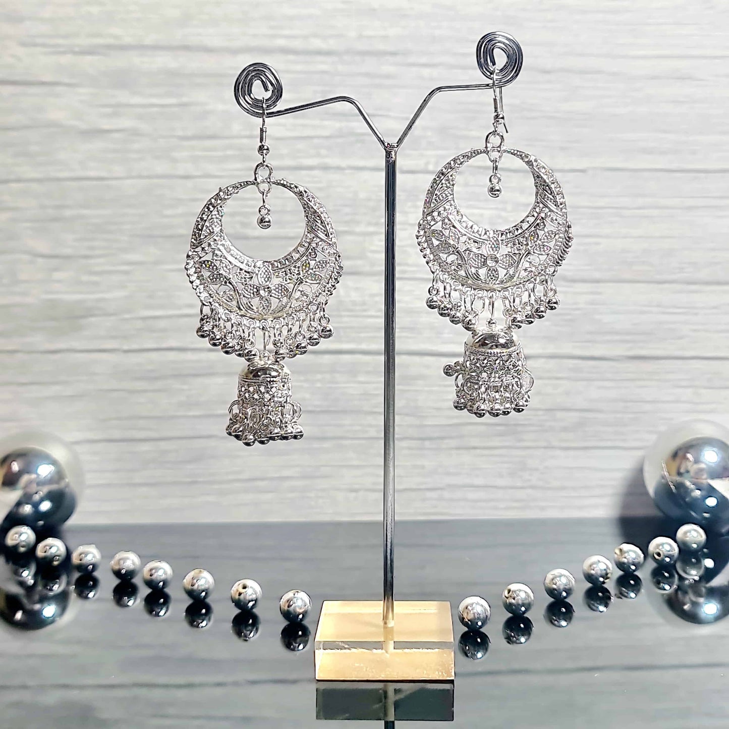 Silver Gypsy bell Earring - Saajha Fashion